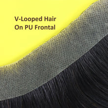 16x2cm Human Hair Toupee Men Forehead Hairpiece Patch Hairline Invisible Seamless Ultra Thin Skin PU Men's Capillary Prosthesis