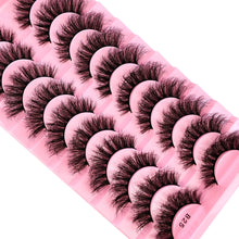New 10 Pairs 3D Faux Mink Lashes Faux Mink Fluffy Lashes Soft Full Thick Wispy Eyelash Dramatic False Eyelashes Makeup Tools
