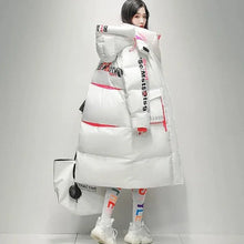 Women's Glossy Waterproof Thick Loose Outerwear Warm Parka Snow Down Jacket