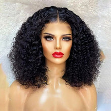Glueless Loose Water Wave HD Lace Frontal Bob Wigs Human Hair Pre Plucked Short Wavy Curls Wigs For Women Brazilian Wear To Go