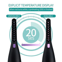 Electric Heated Eyelash Curler USB Rechargeable Eyelashes Quick Lasting Curling Comb&Clip Dual Use Makeup Eyelash Curler