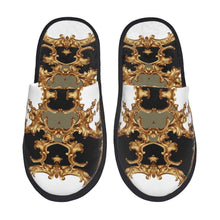 Custom Queen Of Absolutely Everything Gold Baroque Soft Memory Foam House Slippers Women Comfy Warm Anti-skid Sole Slipper