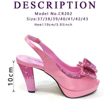 High Quality 2024 Newst Hot Selling Pointed Toe Slingback Sandals with Bag Set in Coffee Color For Women Wedding Party