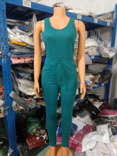 Two Piece Set Women Outfit 2023 Spring Fashion Drawstring Pocket Design U-Neck Sleeveless Skinny Jumpsuit & Long Sleeve Coat Set