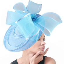 Eegant Wedding Big Size Fascinator Hat Women Flower Multimodal Hair Top Clips Hat Ladies Cocktail Church Party Hairdress
