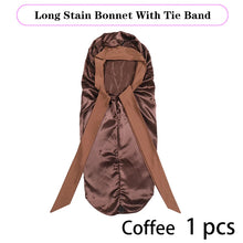 Soft Silky Long Satin Bonnet For Natural Hair And Curly Hair Extra Large Size Hair Cap With Tie For Comfortable Night Sleep 1Pcs
