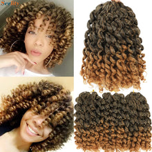 3 Packs Wand Curl Jamaican Bounce Crochet Hair 8inch T Purple 27 30 350 Bug Ombre Blonde Synthetic Jumpy Wand Curly Hair 60Roots