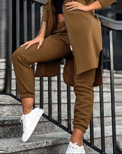 Women's Hooded Zipper Long Coats Tracksuit