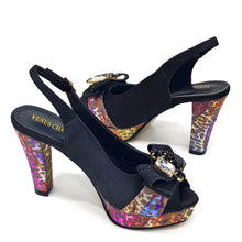 Elegant Women Heels for Party Open Toe Special Material Design Rhinestone Italian Only Sandals and Set to Choose 2024