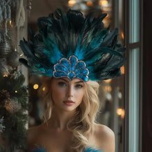 Multicolour Feather Headband Female Party Hair Accessory Fancy Fascinator Headpiece Premium Hair Ornament