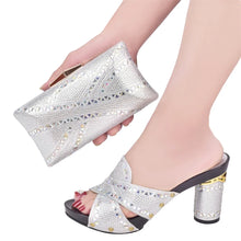 New Arrival Green Color Italian Shoes with Matching Bags Shoes and Bag Set African Sets 2024 Shoe and Bag Set for Party In Women