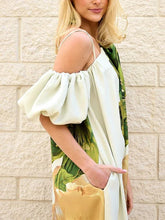 UOOZEE 2025 New Women Fashion Elegant Floral Printed Evening Maxi Dresses Loose One-Shoulder H-line Vacation Bohemia Dress