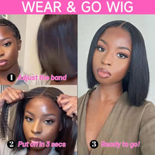 Wear And Go Glueless Wig Human Hair Bob Straight PreCut Lace Frontal Upgraded Air Wigs For Women Perruques Cheveux Humain OnSale