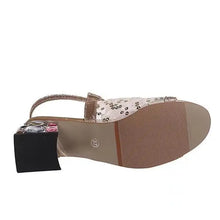 2023 New Women Summer Fashion Mid Heels Peep Toe Shoes for Women Glitter Sandals Ladies Buckle Strap Bling  Rhinestone Sandals