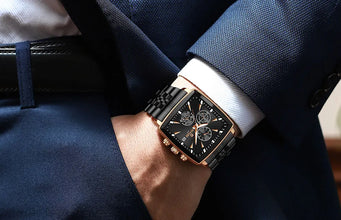 REWARD VIP Mens Watches Waterproof Luminous Sport Watches for Man Stainless Steel Wristwatch Chronograph Date Stopwatch