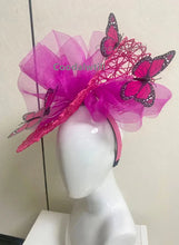 New Fascinator Wedding Headpiece Women Butterfly Headwear For Church Derby Hat Fascinators Headband Bridal Pillbox Cap Flower
