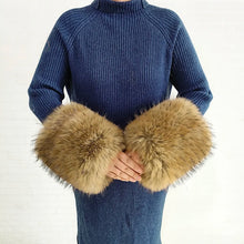 Women's Warm Fluffy Shawl Fashionable Artificial Fluffy Collar Scarve