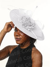 Big Flower Fascinators Hat Headpiece Women Kentucky Church Millinery Cap Ladies Derby Feather Pillbox Fascinator Hats
