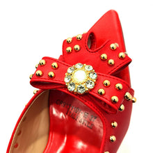 2022 Rivet Style  Women Shoes and Bag to Match in Color matching High Quality Nigerian Design Matching Shoes and Bag