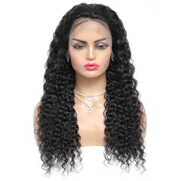 Wave Frontal 13x6 Hd Lace Wig Human Hair For Black Women Deep Wave Remy Human Hair Black Blonde Wig Loose Deep Preplucked