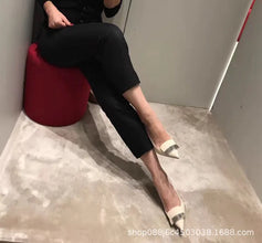 2022 Women Party Bridal Wedding Shoes Luxury Pumps Metal Plate Glitter High Heels Ladies Stiletto Dress Pointed Toe Bombas Mujer