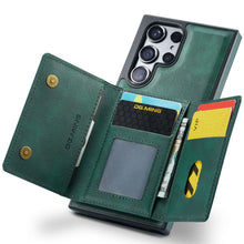 DG.Ming RFID Blocking Retro Flip Leather Case For Samsung Galaxy S25 S24 S22 S23 Ultra S24 FE Wallet Magnetic Cover Detachable