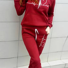 Winter Warm Women's Tracksuit Set Hoodies