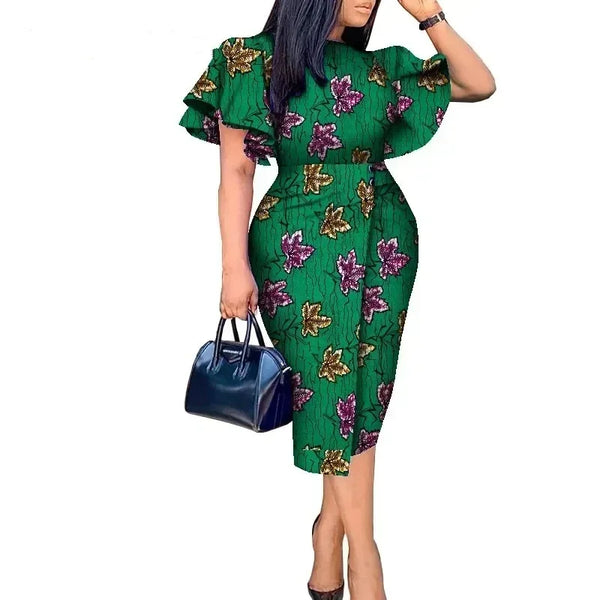 Stock Size Low Price African Dresses for Women  Dashiki Ankara Women Evening Party Church Dresses  African Print Dresses