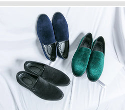 Men's Suede slip-on loafers