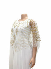 Fake Two-Piece African Dresses for Women 2025 Traditional Nigeria Mesh Hot Drill Caftan Dress Abaya Musulman Robe Femme Clothes