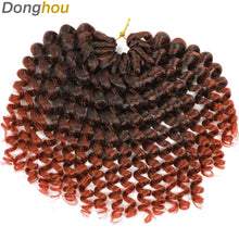 Ombre Jumpy Red Ginger Wand Curls Crochet Hair 1B 27 30 350 613 Purple Grey Colors jamaican twist braiding Hair 20 Strands/Pack