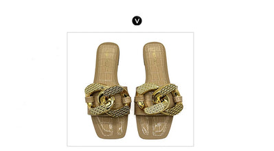 High Quality PU Purses And Sandals Sets Flat Shoes And Bag Set Matching Handbags For Women Slippers Flip Flops Women Shoes