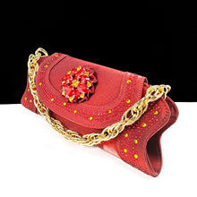 QSGFC Open Toe Women Heels for 2024 Elegant Party Olive Color Diamond Pumps Italian Shoes and Bags Matching Set