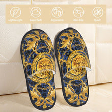 Custom Queen Of Absolutely Everything Gold Baroque Soft Memory Foam House Slippers Women Comfy Warm Anti-skid Sole Slipper
