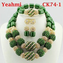 Latest African Wedding Resin Beads Fashion African Beads Jewelry Sets Hot Nigerian Wedding African Beads Jewelry Set