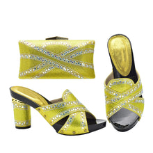 New Arrival Green Color Italian Shoes with Matching Bags Shoes and Bag Set African Sets 2024 Shoe and Bag Set for Party In Women