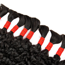 Natural Human Braiding Hair 26 28 Inch Deep Water Wave Bulk Human Hair for Boho Braids No Weft 16A Virgin Curly Hair Extensions