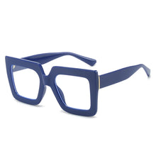 Big Oversized Square Eyeglass Frames Women Trendy Gradients Transparent Computer Optical Lenses Glasses Anti Blue Lens Eyewear