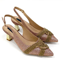 Venus Chan Black Hollow Design With Pointed Shoes And Fashion Three-Dimensional Bag Cozy Rhinestones Are Suitable For Parties