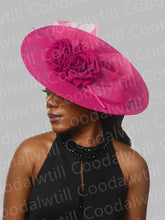 Big Flower Fascinators Hat Headpiece Women Kentucky Church Millinery Cap Ladies Derby Feather Pillbox Fascinator Hats