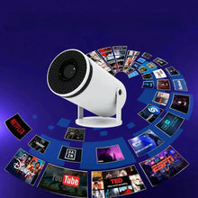 New 2024 4K Android 11 Dual Wifi6 200 ANSI Allwinner H713 BT5.0 1080P 1280*720P Home Cinema Outdoor portable Projetor