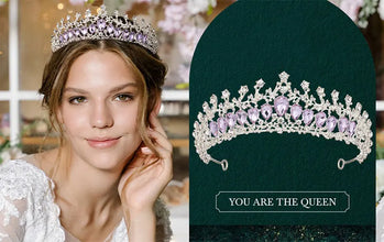 Fashion Gold Silver Color Crystal Rhinestone Tiara And Crowns For Princess Women Diadems Bridal Wedding Hair Accessories