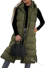 Women's Oversize Waistcoat Winter Hooded Quilted Vest