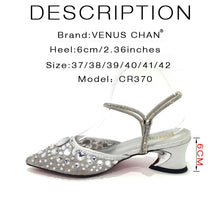 Venus Chan 2023 Newest INS Style Lace Elegant High Heels Pointed-Toe Nigeria Popular Design African Ladies Shoes And Bag Set