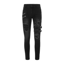 2025 New Street Skinny Ripped Jeans Men Denim Pencil Pants Wash Casual Mid Waist Trousers Slim Daily Wear Joggers Y2K Clothing
