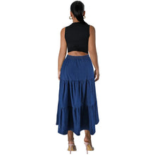 XL-5XL Plus Size Clothes 2024 Women's Button A-line High Waist Denim Skirt Office Lady Midi Jean Skirts Autumn Winter Skirt
