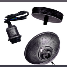 Brushed Silver Ceiling Pendant Retro Lamp Industrial Loft Chandelier~3158