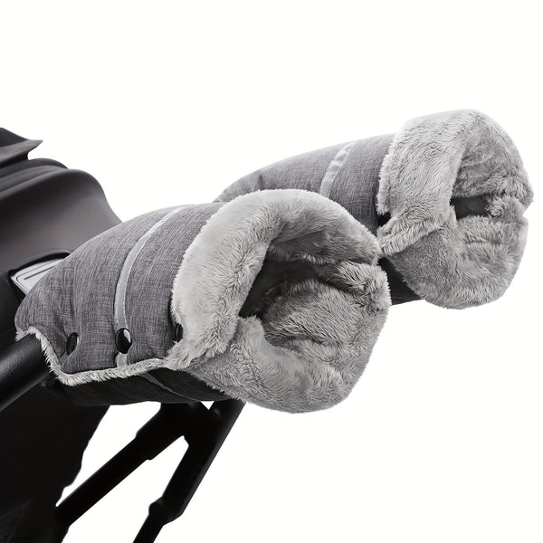 Cozy & Warm Stroller Handlebar Gloves - Windproof, Insulated Grip Covers For Cold Weather Protection