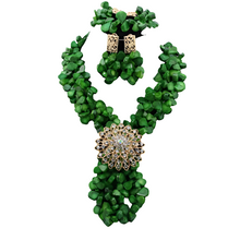 Fabulous African Beads Jewelry Set Latest Coral Beads Necklace Set Wholesale Free Shipping