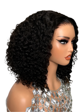 Glueless Curly Wave 6x6 Lace Closure Bob Wig Brazilian Human Hair Lace Wigs Wear and Go Hair Bleached Knots Double Drawn